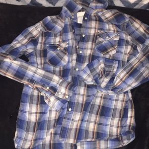 Aeropostale m/m blue flannel